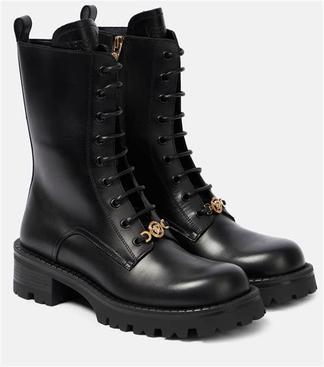 versace culture high boots|versace lace up boots.